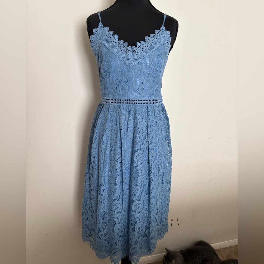 Altar'd State Blue Lace Dress